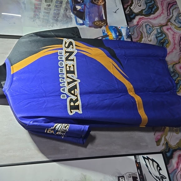 L Baltimore Ravens Custom Sublimated NFL Football Game Day Fan Jersey - Picture 7 of 8